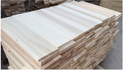 Panel de madera maciza de álamo secada al horno
